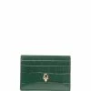 Alexander McQueen crocodile effect card slot