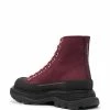 Alexander McQueen lug sole lace-up boots