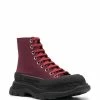 Alexander McQueen lug sole lace-up boots