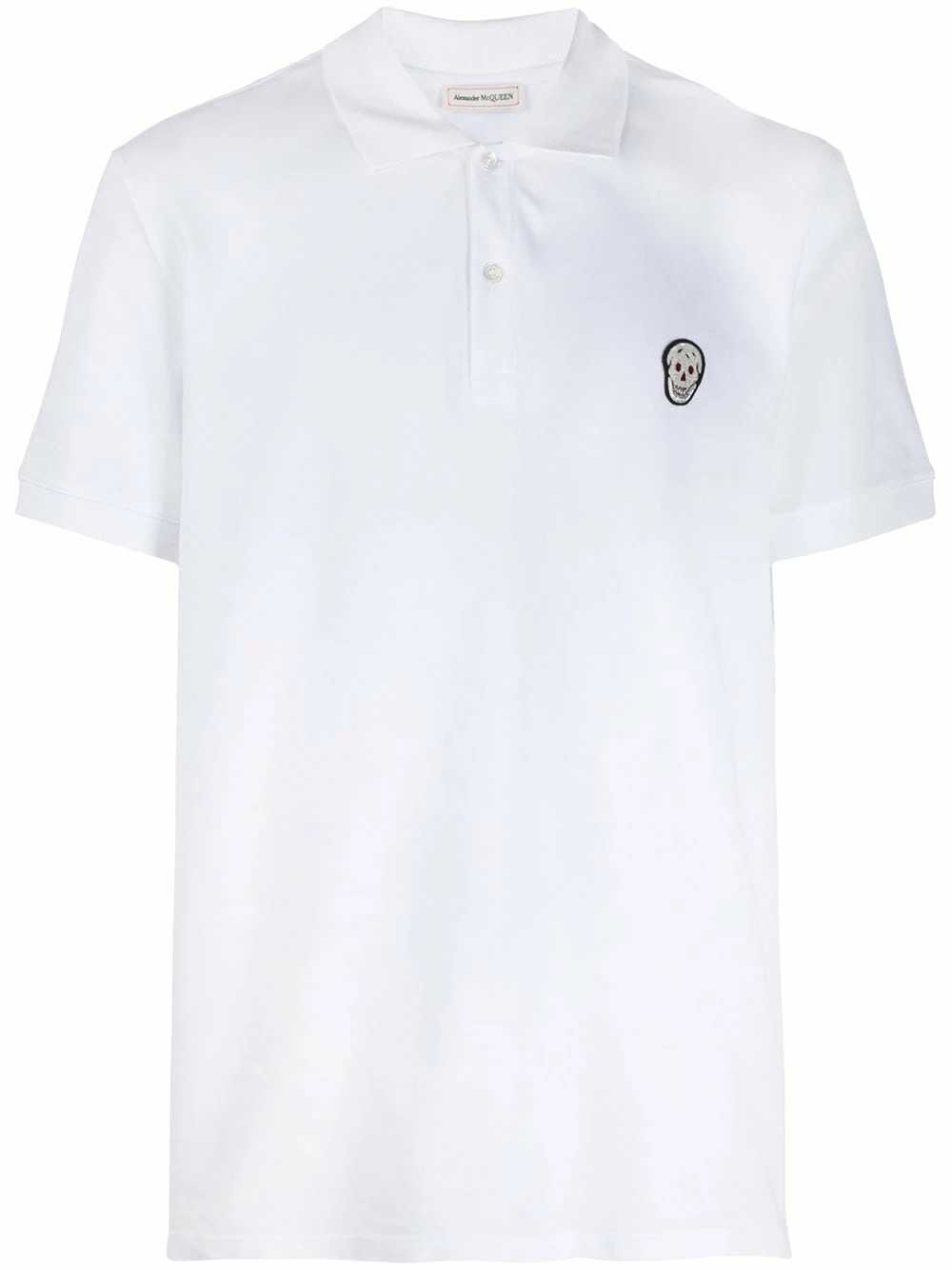 Alexander McQueen Appliqued polo shirt 1 Alexander McQueen appliqued polo shirt