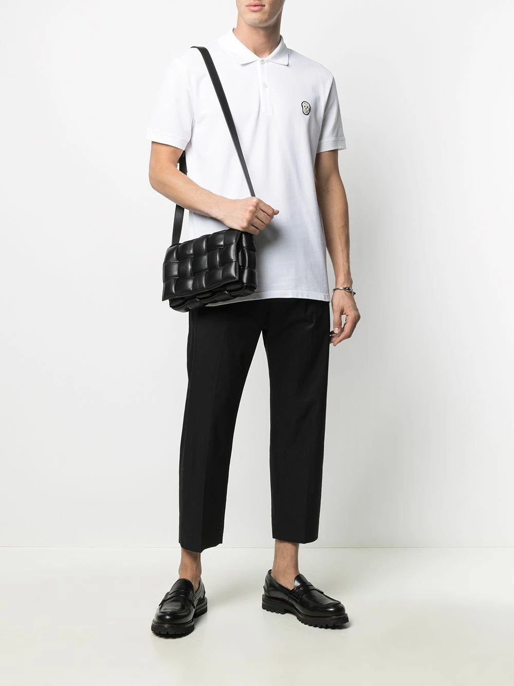 Alexander McQueen Appliqued polo shirt 2 Alexander McQueen appliqued polo shirt