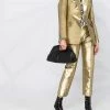 Alexander McQueen metallic-effect tailored blazer