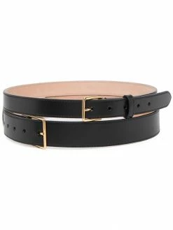Alexander McQueen double-wrap leather belt