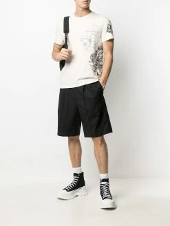 Alexander McQueen drawing print logo T-shirt