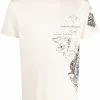 Alexander McQueen drawing print logo T-shirt