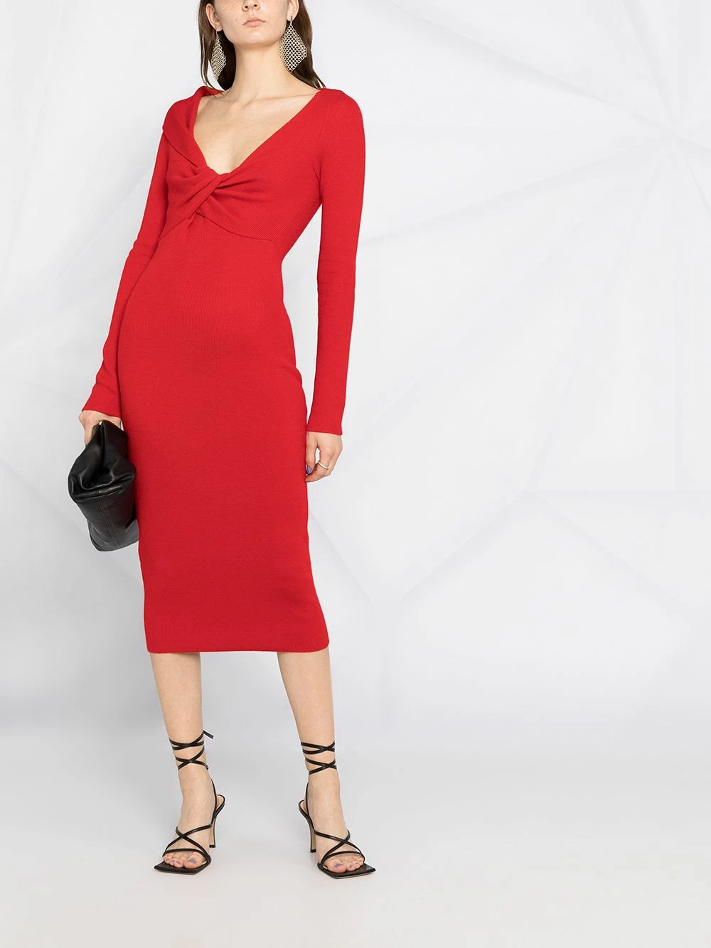 Alexander McQueen Twist detail knitted dress 2 Alexander McQueen twist detail knitted dress