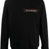 Alexander McQueen Selvedge logo-tape crew neck sweatshirt