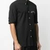 Alexander McQueen Logo embroidered button down shirt 7 Alexander McQueen logo-embroidered button-down shirt