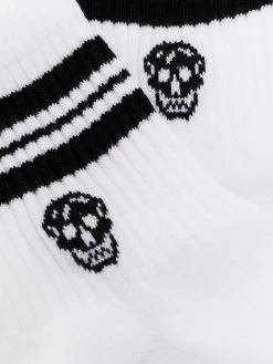 Alexander McQueen skull logo-print socks