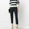 Alexander McQueen striped wool-cashmere top