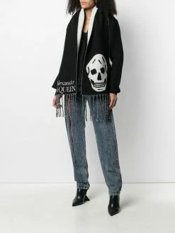 Alexander McQueen Skull and Heart scarf