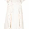 Alexander McQueen short-sleeve pleated babydoll dress