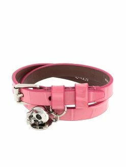 Alexander McQueen embossed-skull charm bracelet