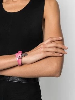 Alexander McQueen embossed-skull charm bracelet