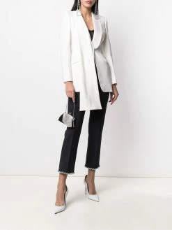 Alexander McQueen asymmetric draped detail blazer