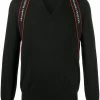 Alexander McQueen logo strap V-neck pullover