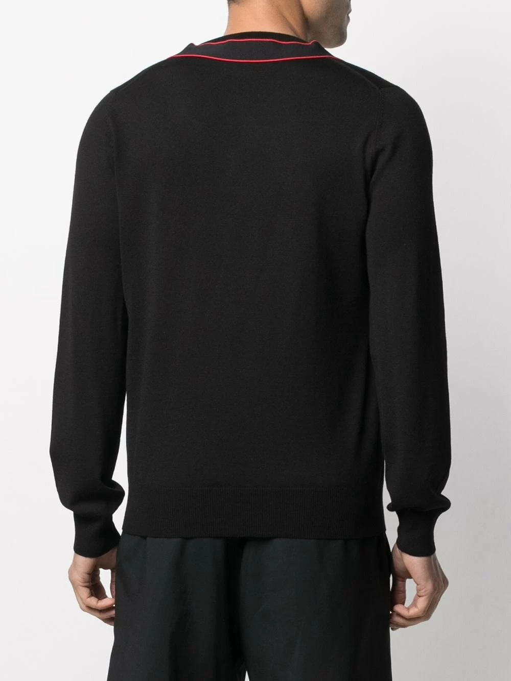 Alexander McQueen Logo strap V neck pullover 4 Alexander McQueen logo strap V-neck pullover