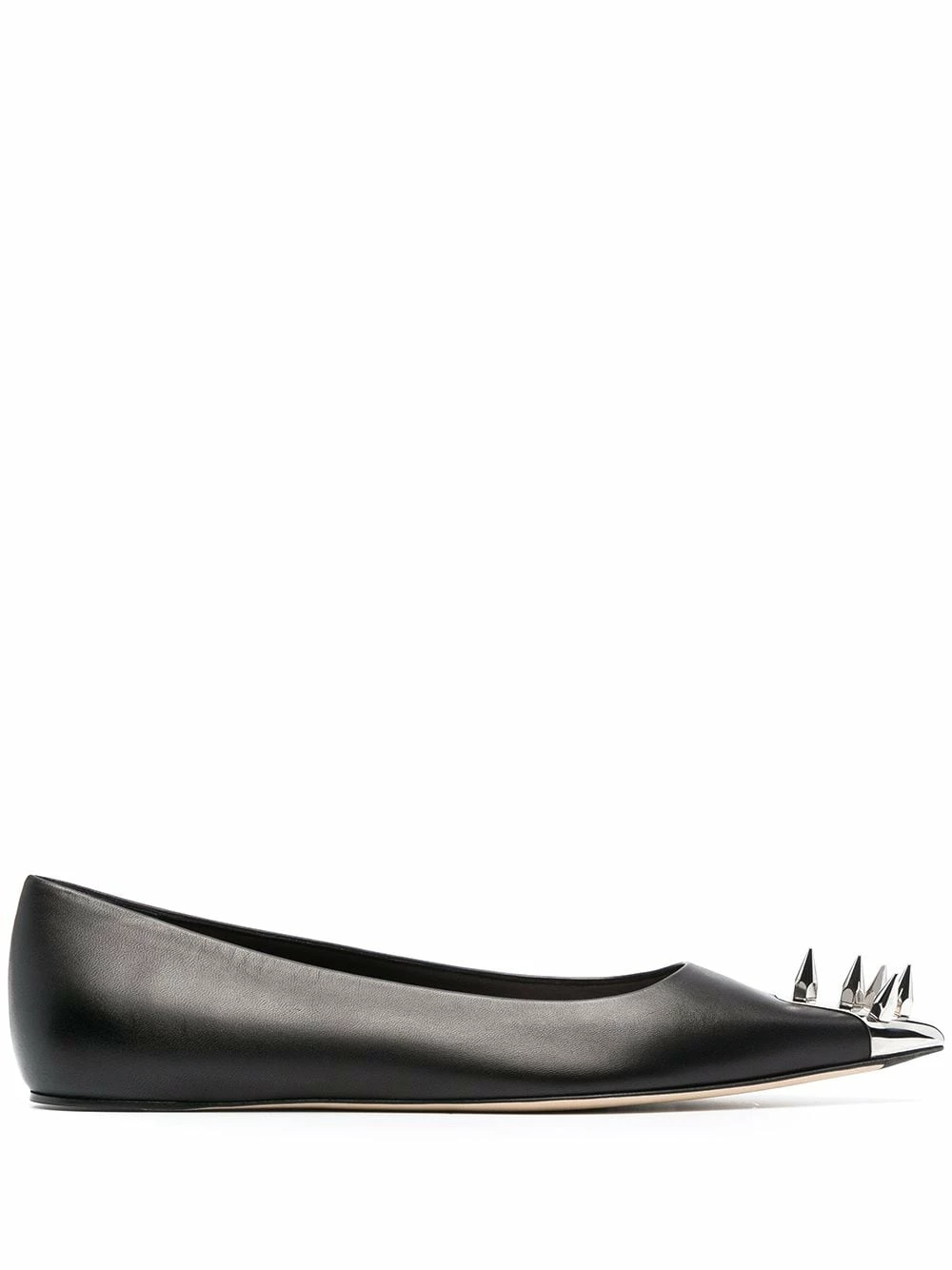 Alexander McQueen Spike stud ballerina shoes 1 Alexander McQueen spike stud ballerina shoes