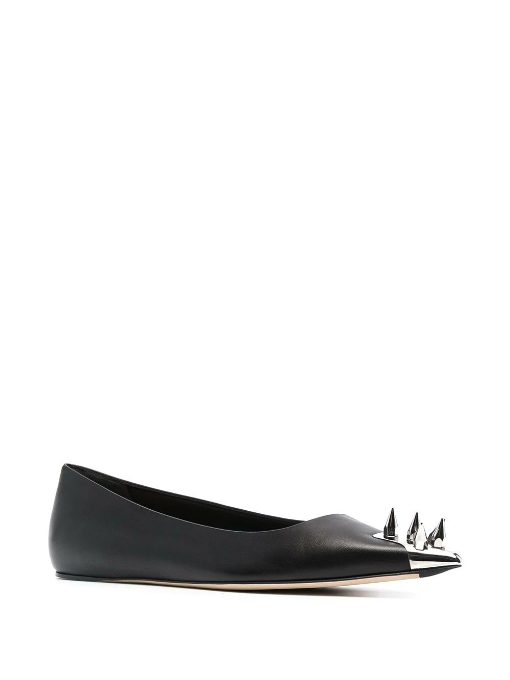 Alexander McQueen Spike stud ballerina shoes 2 Alexander McQueen spike stud ballerina shoes