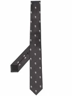 Alexander McQueen Skull motif jacquard tie