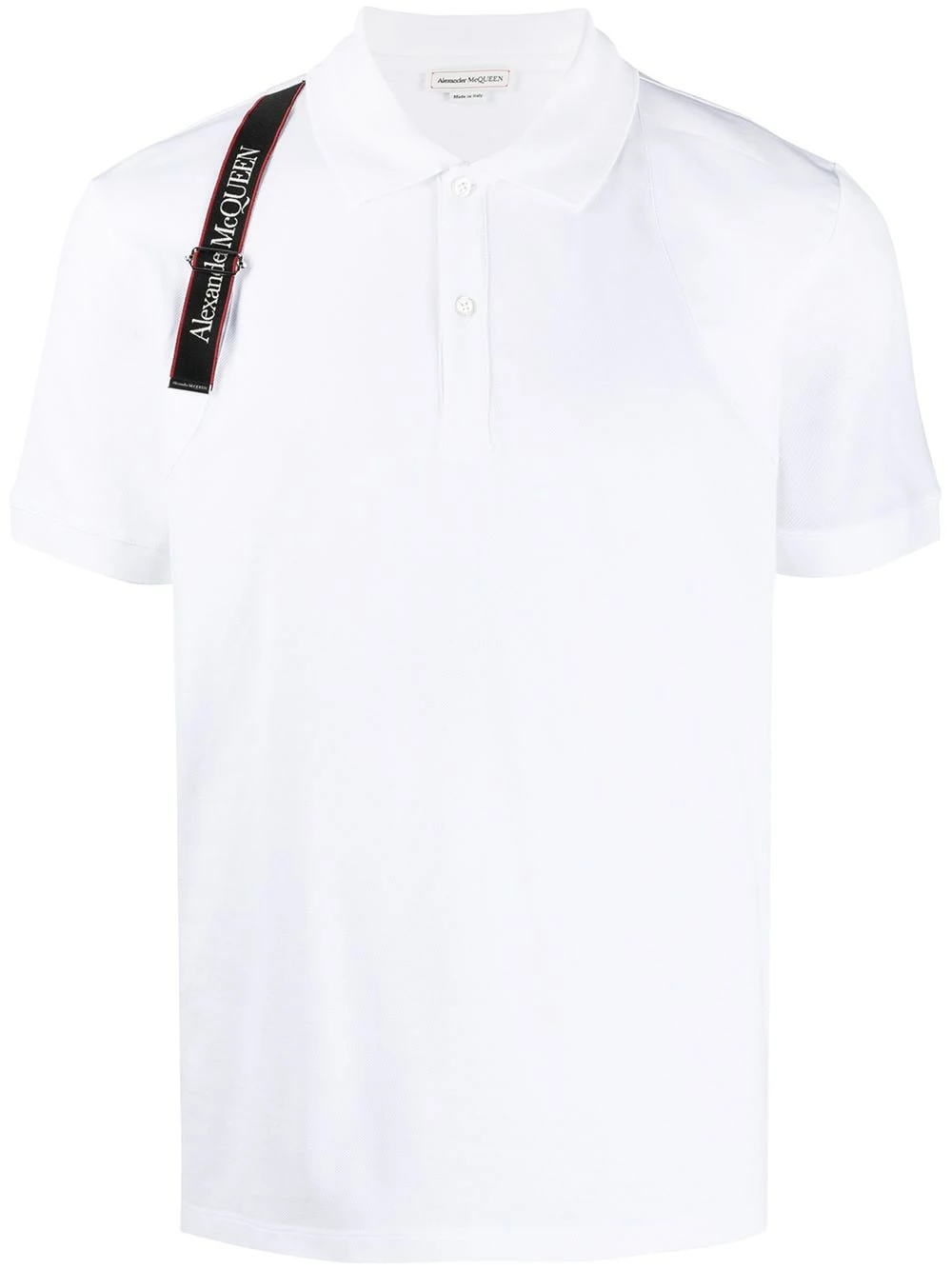Alexander McQueen Logo harness polo shirt 1 Alexander McQueen logo harness polo shirt