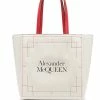 Alexander McQueen Signature debossed-logo tote bag