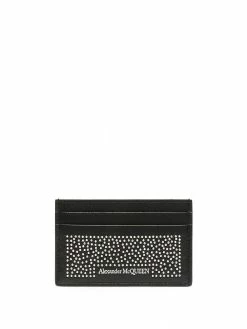 Alexander McQueen stud-detail cardholder