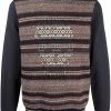 Alexander McQueen skull-motif striped jumper