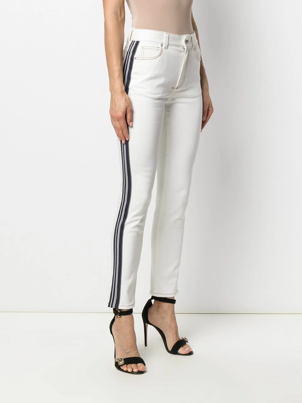 Alexander McQueen Side stripe skinny jeans 3 Alexander McQueen side-stripe skinny jeans