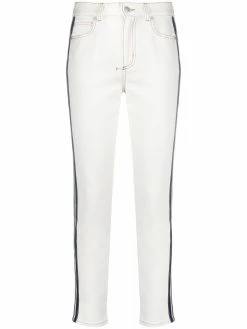 Alexander McQueen side-stripe skinny jeans