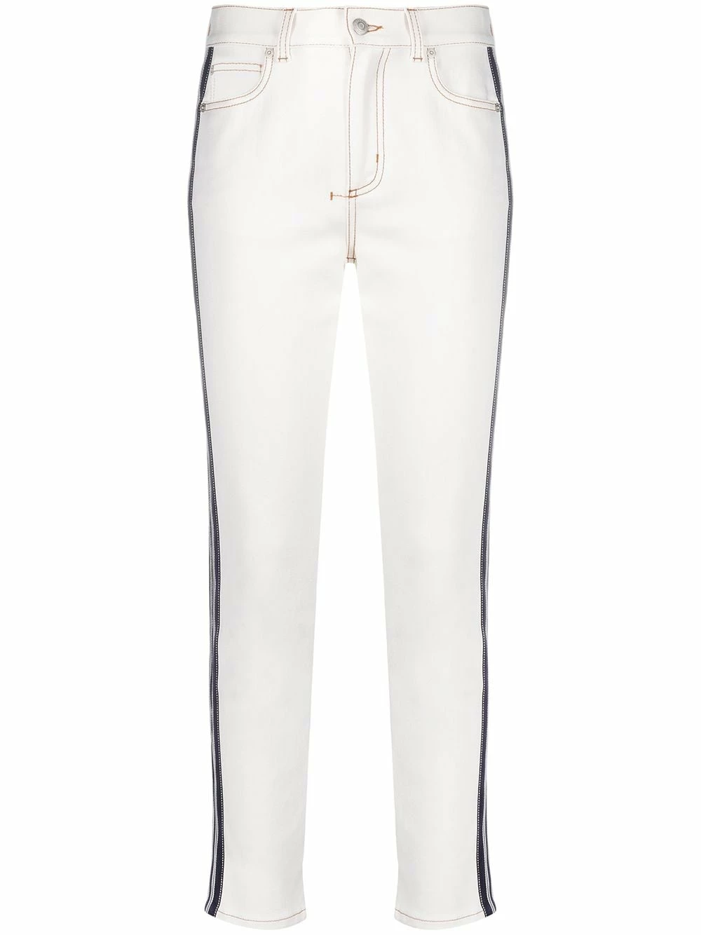 Alexander McQueen Side stripe skinny jeans 1 Alexander McQueen side-stripe skinny jeans