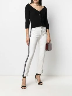 Alexander McQueen side-stripe skinny jeans