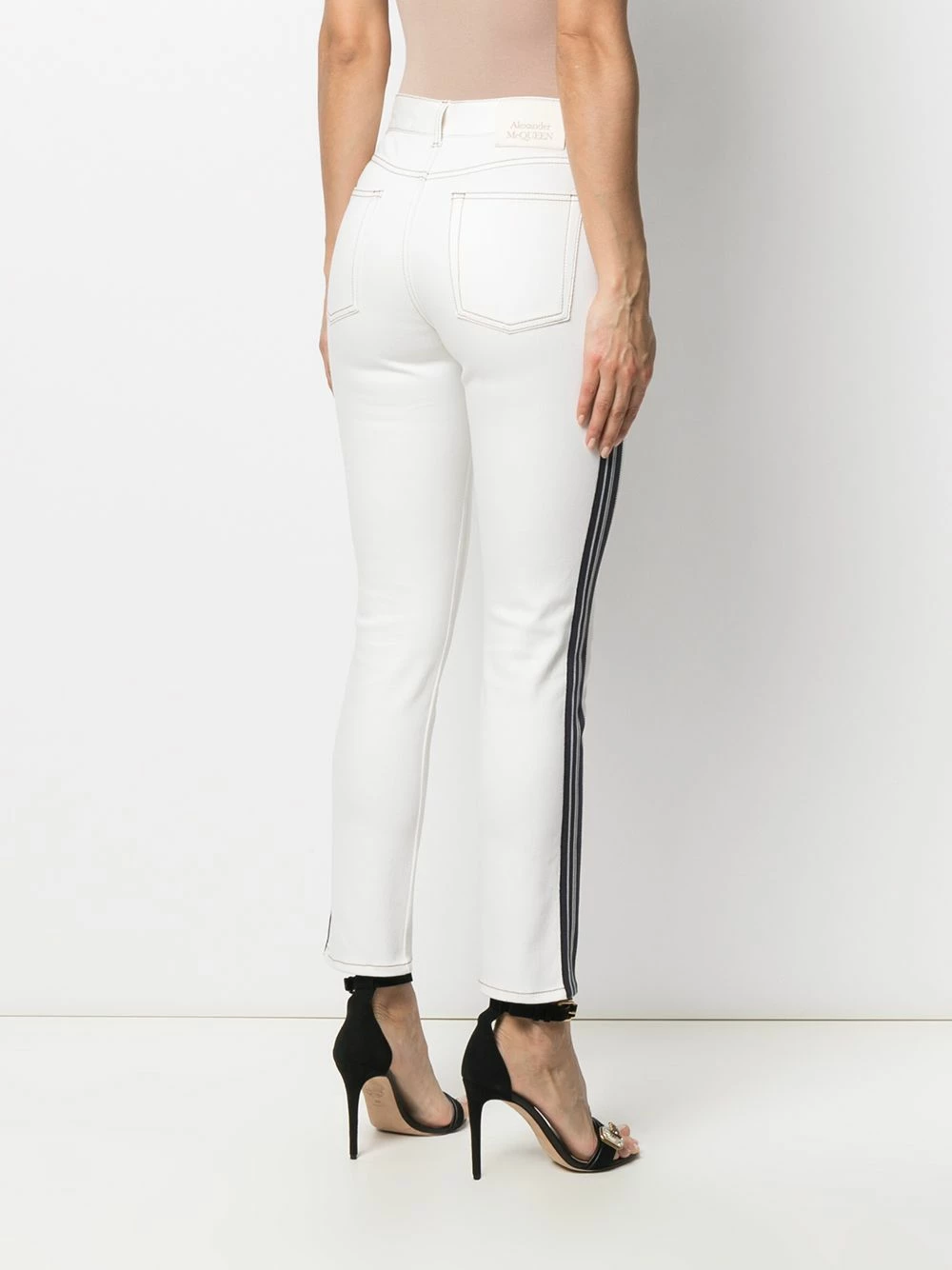 Alexander McQueen Side stripe skinny jeans 4 Alexander McQueen side-stripe skinny jeans