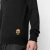Alexander McQueen skull-intarsia cashmere cardigan