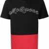 Alexander McQueen colour block logo print T-shirt