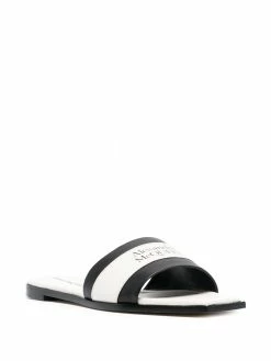Alexander McQueen colour block logo-detail sandals