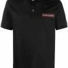 Alexander McQueen logo-patch polo shirt