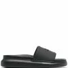 Alexander McQueen logo-detail slip-on slides