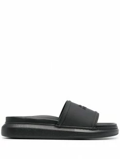 Alexander McQueen logo-detail slip-on slides