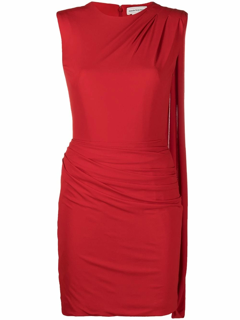 Alexander McQueen Draped detail fitted mini dress 1 Alexander McQueen draped-detail fitted mini dress