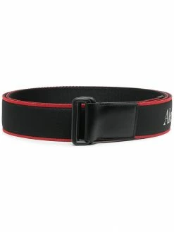 Alexander McQueen logo-print adjustable belt
