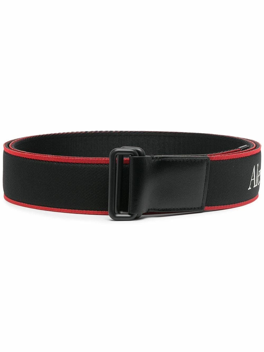 Alexander McQueen Logo print adjustable belt 1 Alexander McQueen logo-print adjustable belt