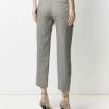 Alexander McQueen check print cropped trousers