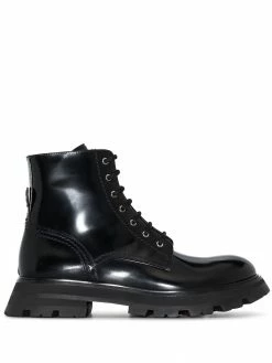 Alexander McQueen combat ankle boots