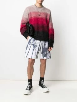 Alexander McQueen trompe l'oeil print track shorts