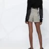 Alexander McQueen checked high-waisted shorts