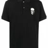 Alexander McQueen skull patch cotton polo shirt