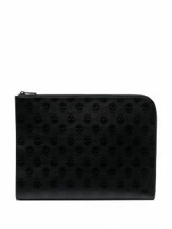Alexander McQueen skull-print large clutch bag
