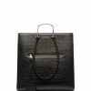 Alexander McQueen Tall Story crocodile-effect tote