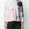 Alexander McQueen rose-print cotton shirt